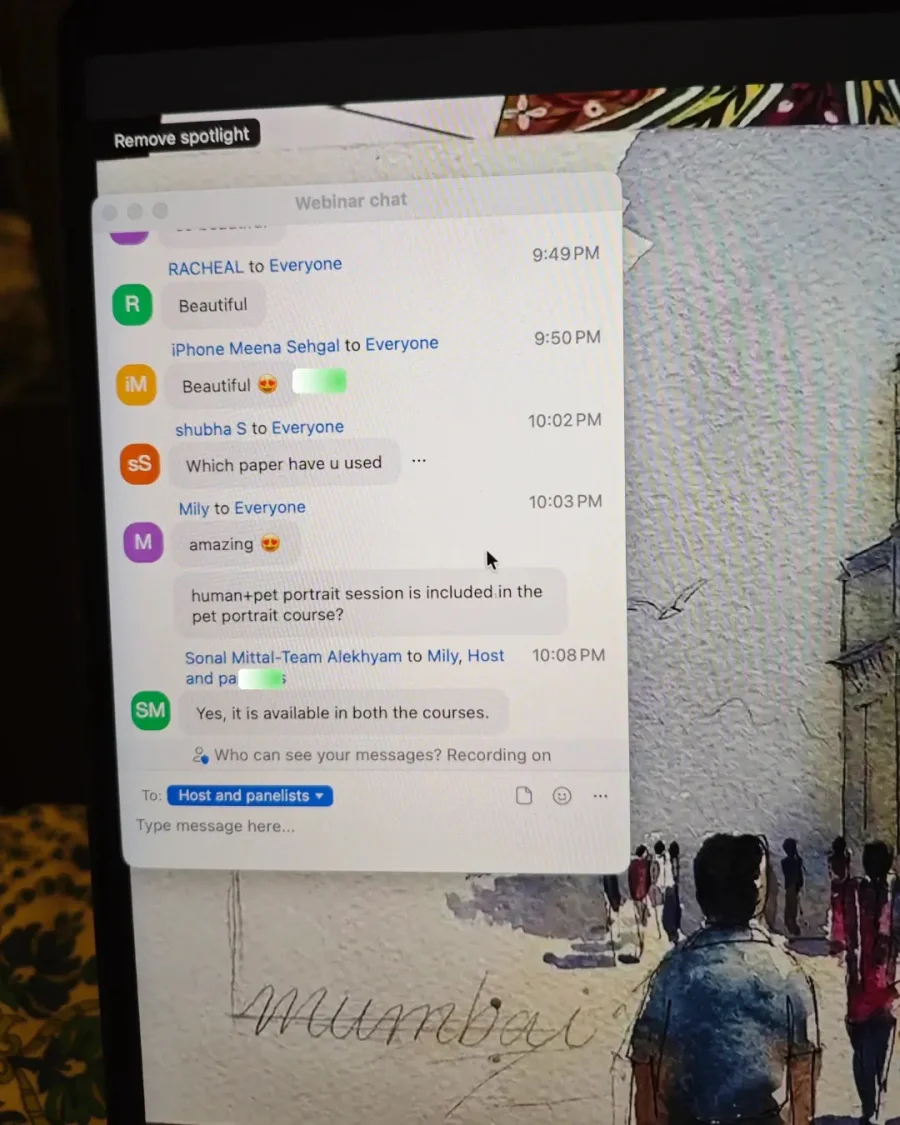 Live painting session