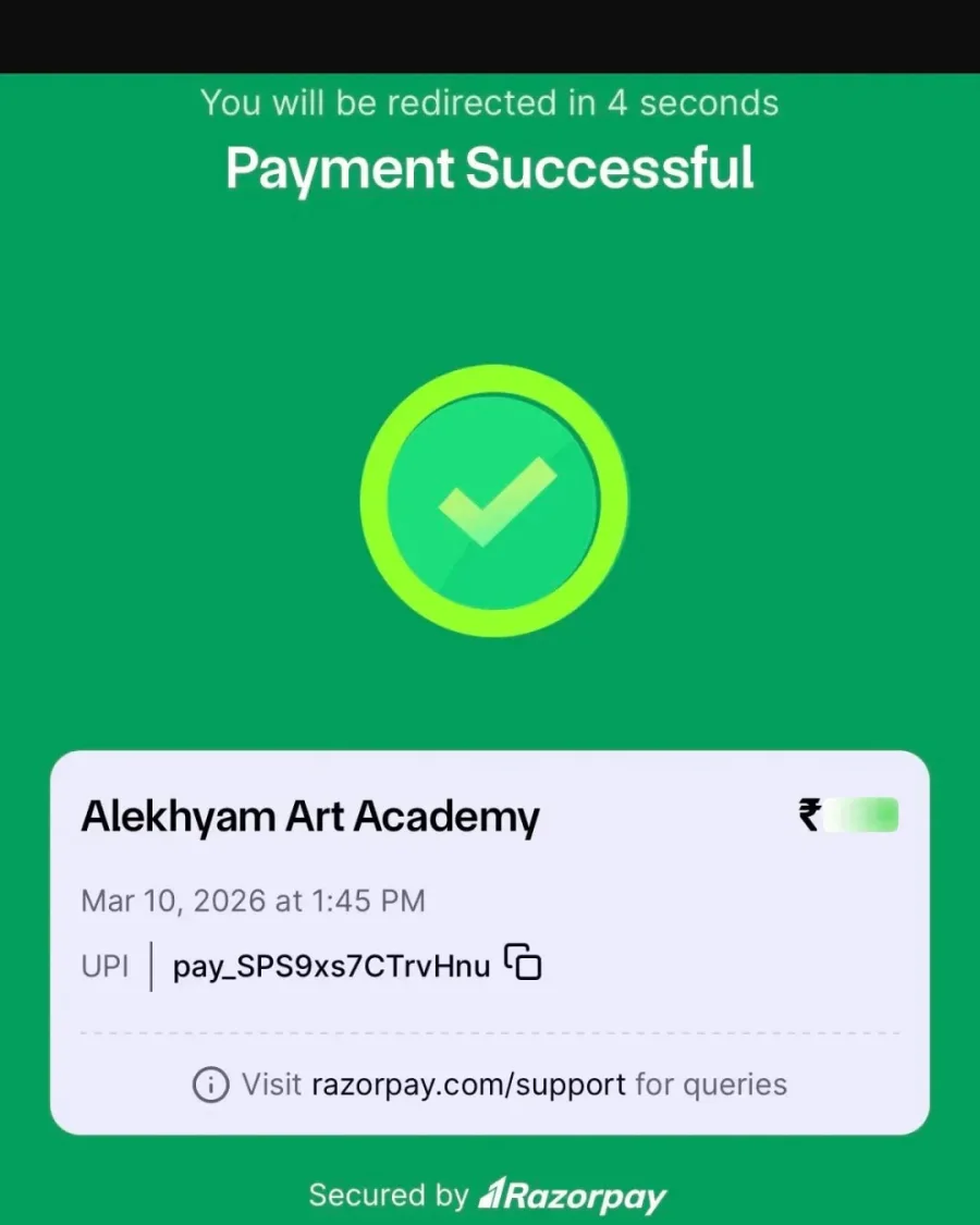 Payment confirmation email