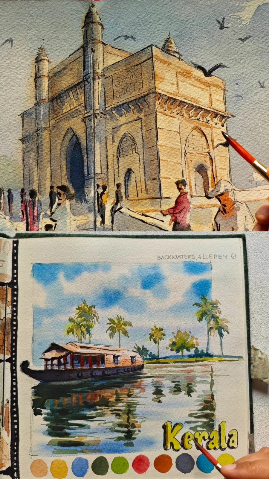 Urban sketching and depth through live guided practice
