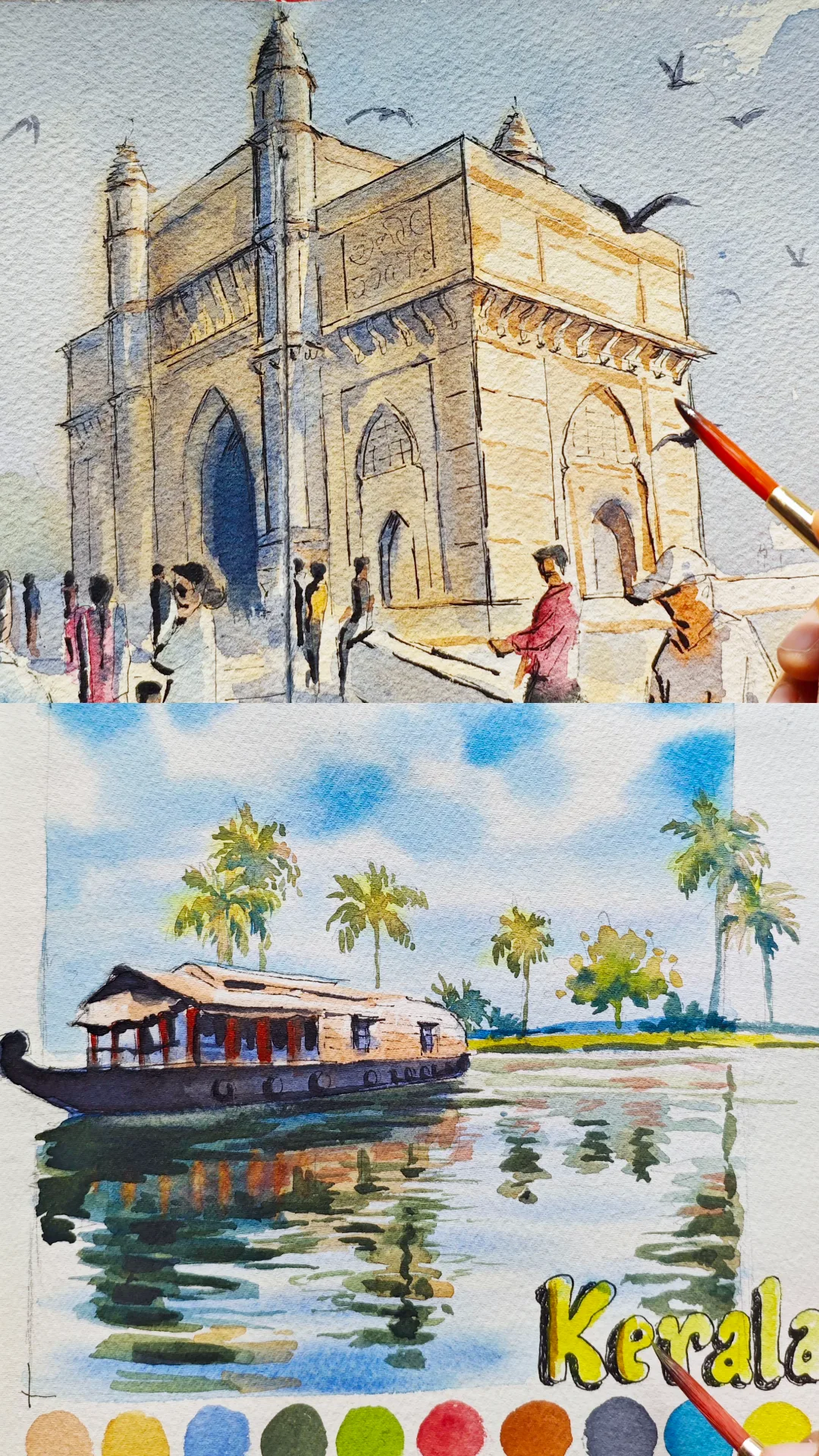 Urban sketching and depth through live guided practice