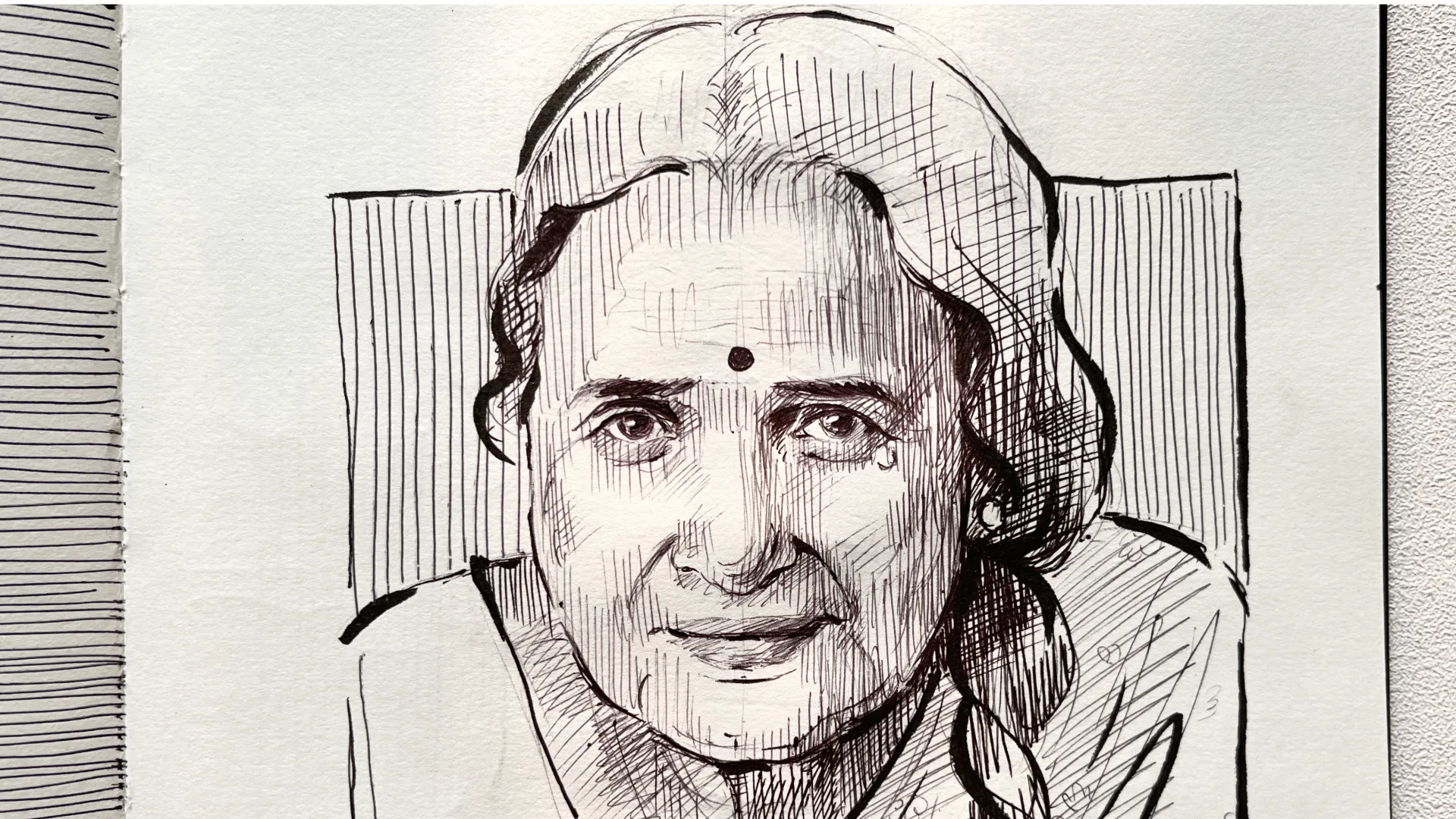 Preview of sketching course sketchbook pages and materials