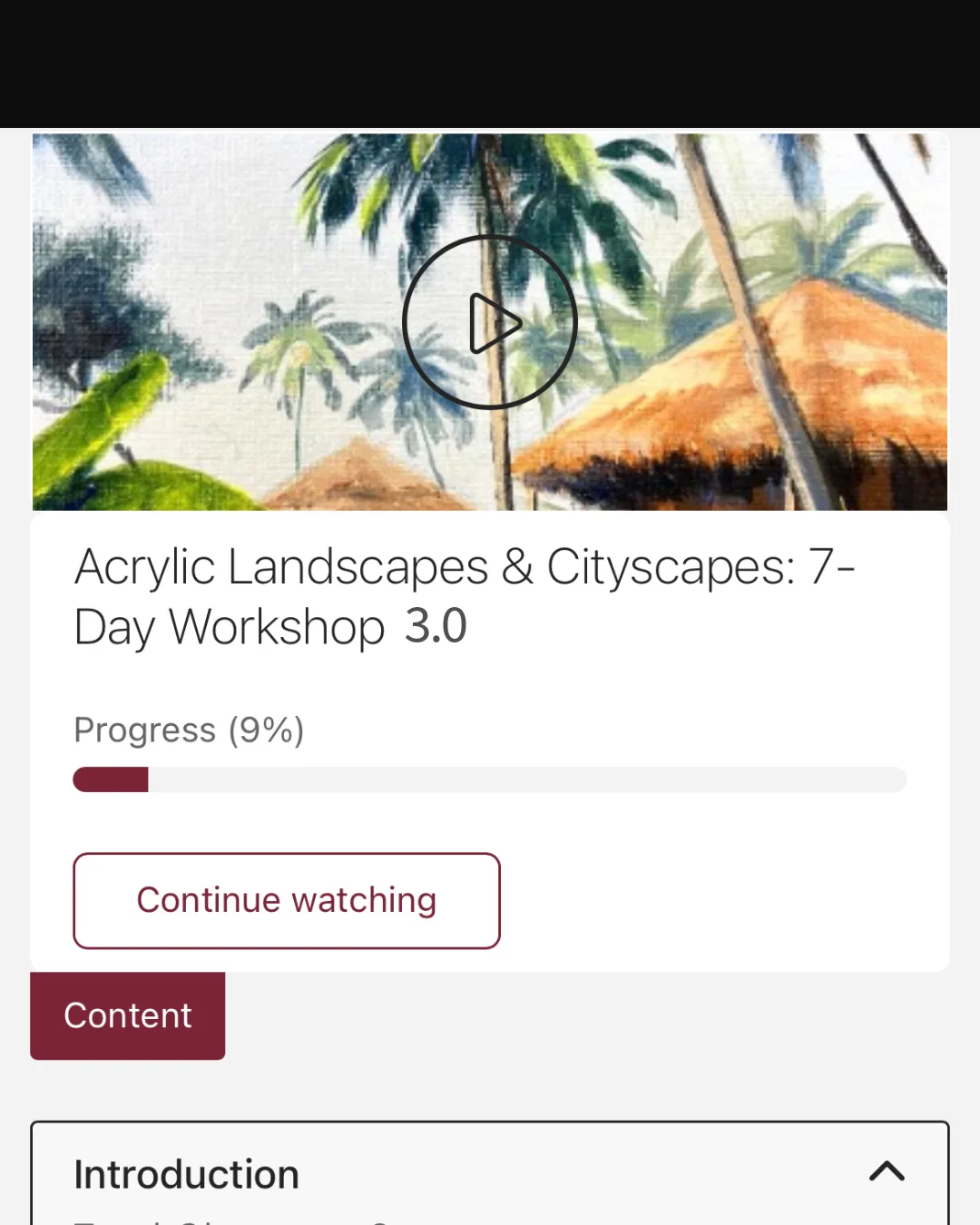 Acrylic workshop dashboard access