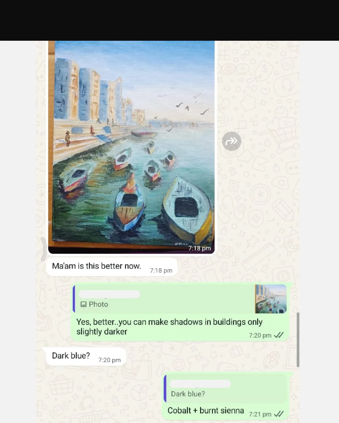 Artwork feedback and replay support for the acrylic workshop