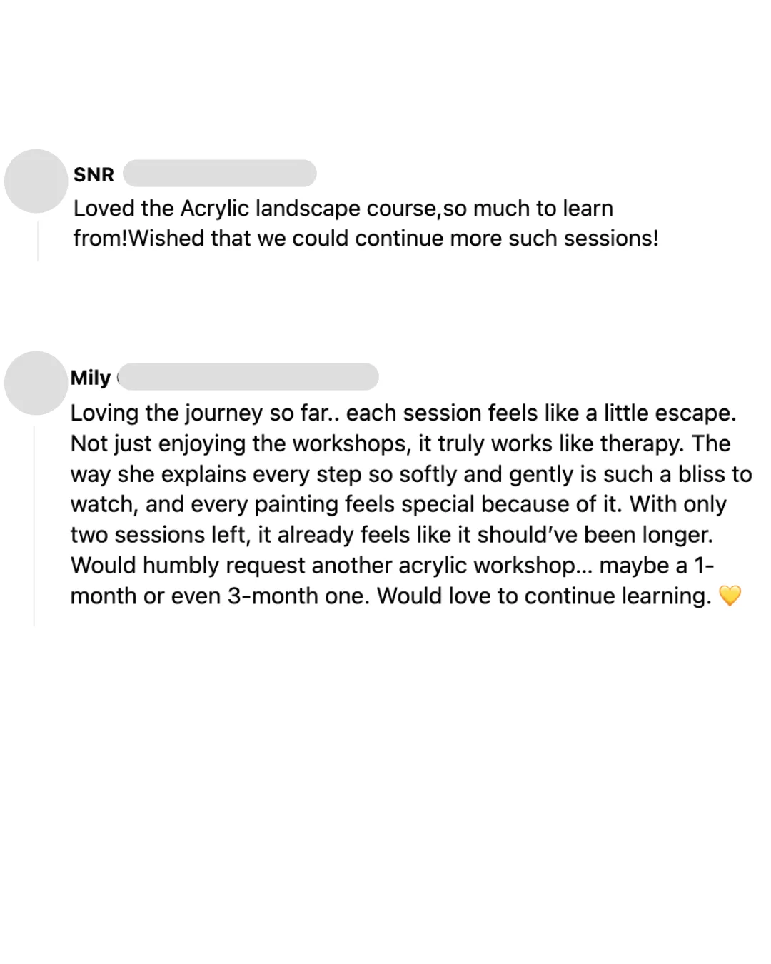 Participant review screenshot 2