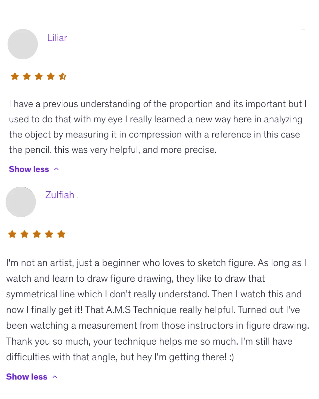 Participant review screenshot 1