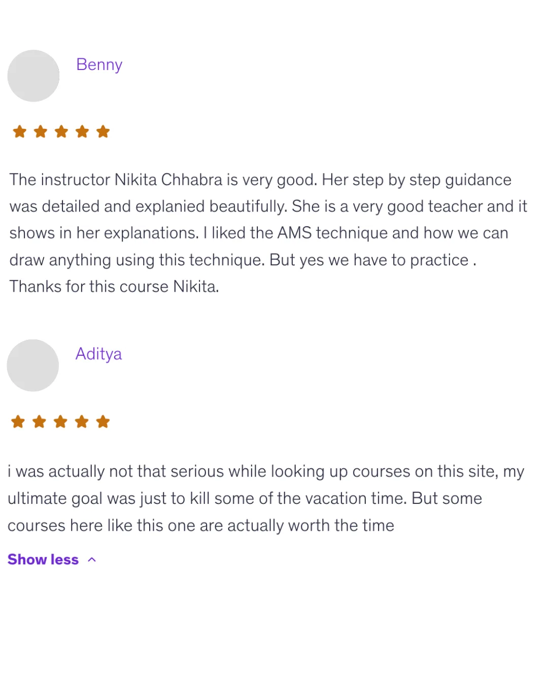 Participant review screenshot 4