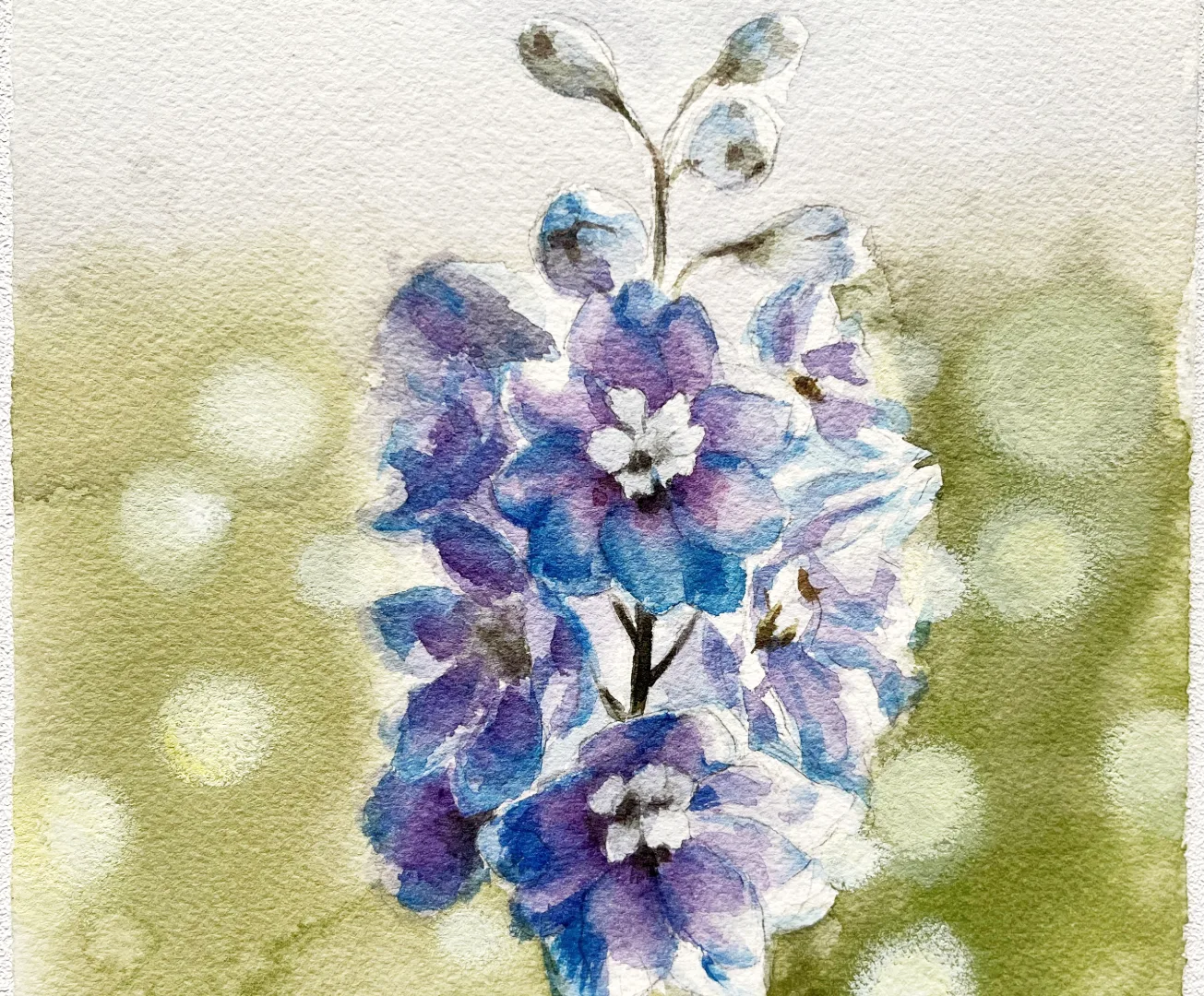 Close-up floral watercolour artwork