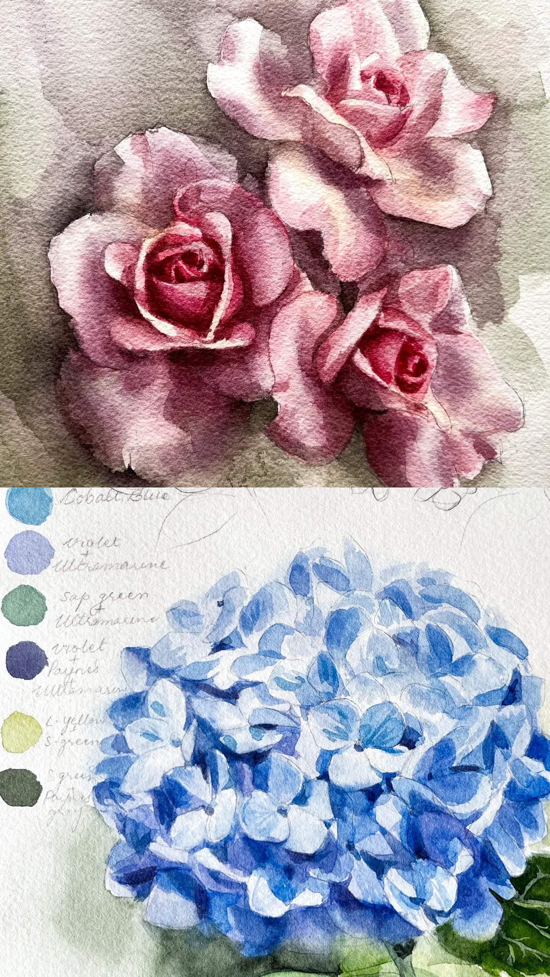 Complex petals and layered floral studies