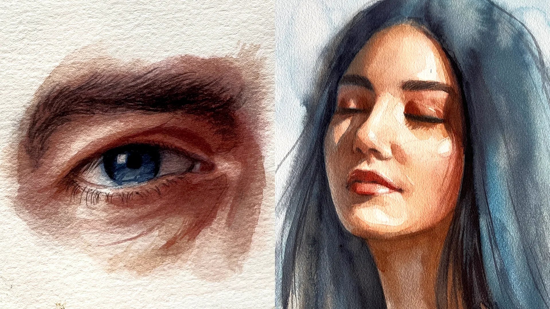Watercolour x Portraits hero image