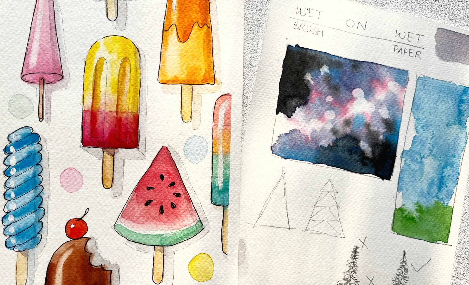 Watercolours Made Easy! For Kids course artwork