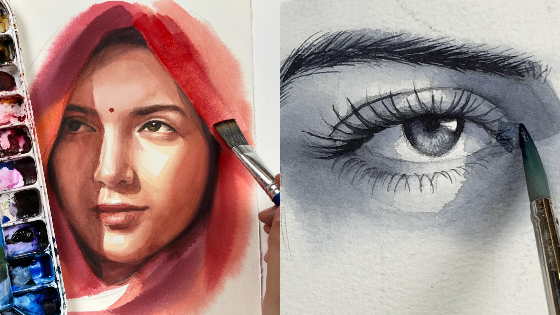 Watercolour Portraits from Scratch