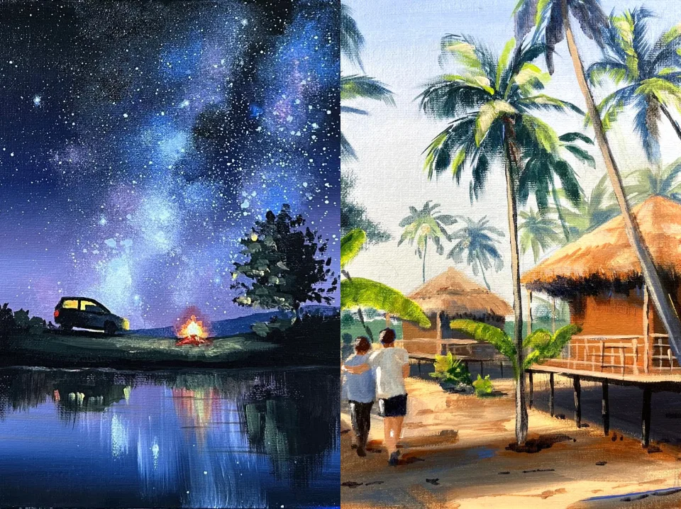 Acrylic Landscapes and Cityscapes Workshop thumbnail