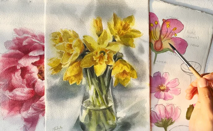 Watercolour Florals Course