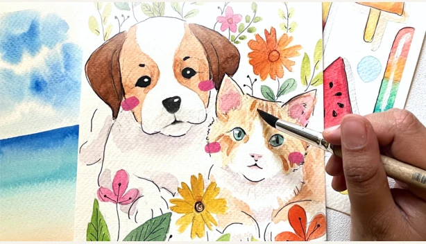 Watercolour Made Easy for Kids and Adults