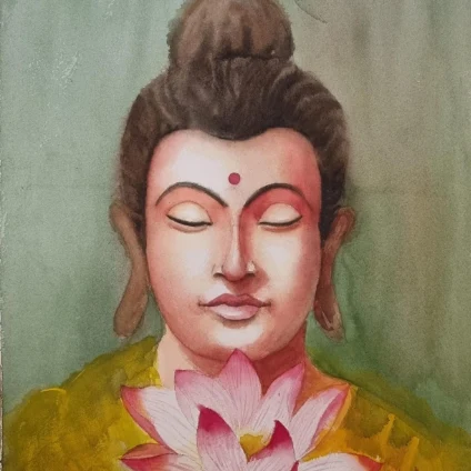 Learner artwork: a Buddha painting